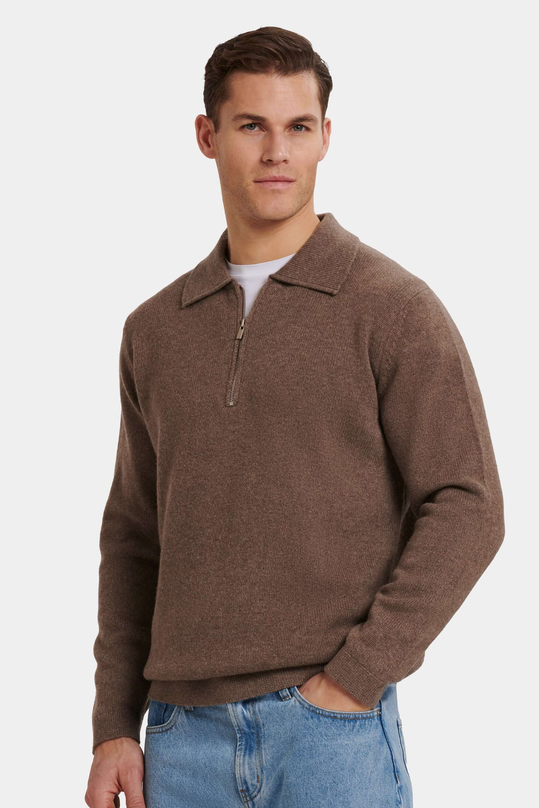 THE COMPONE QUARTER ZIP POLO