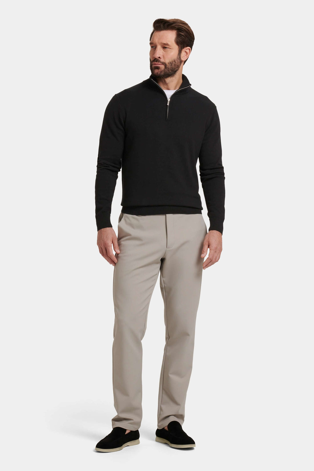 THE SANTONI QUARTER ZIP SWEATER