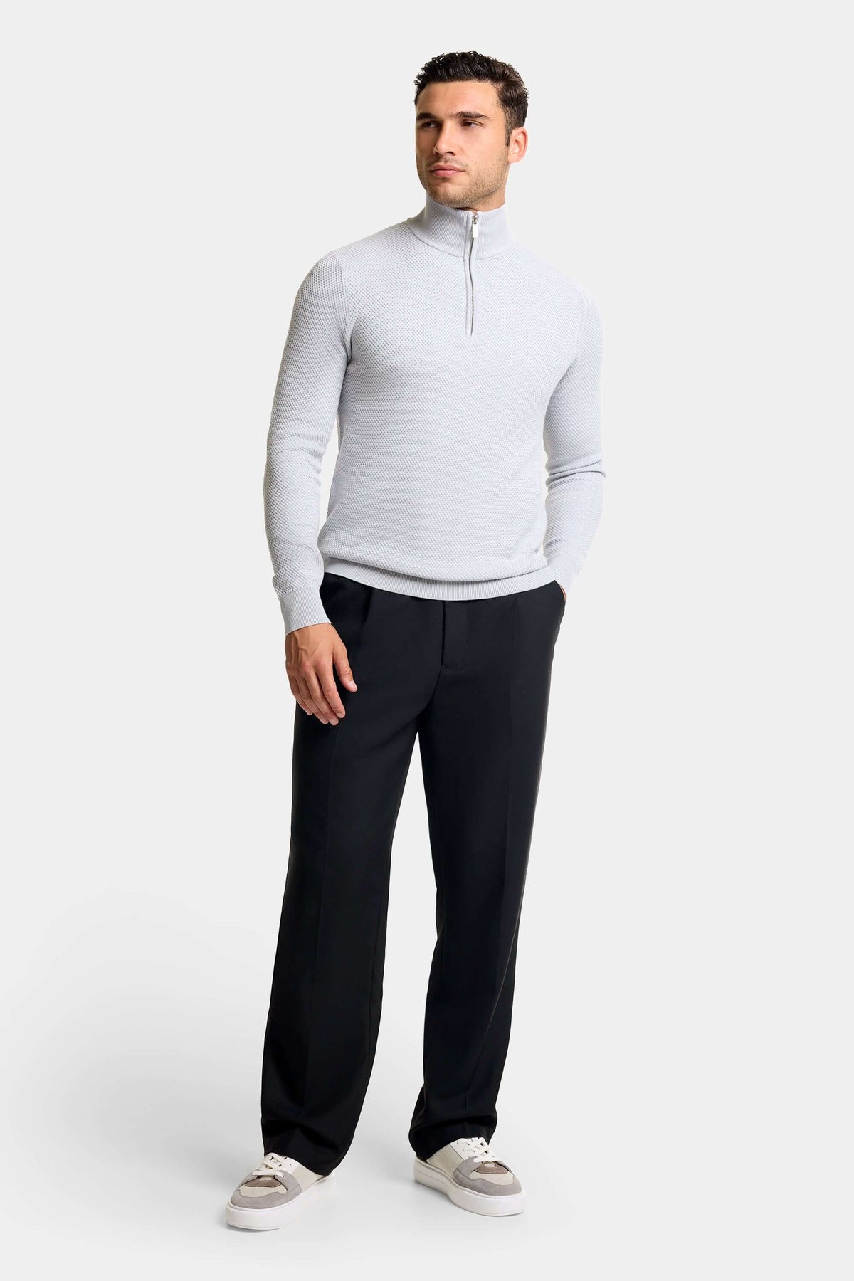 THE FABIO QUARTER ZIP SWEATER