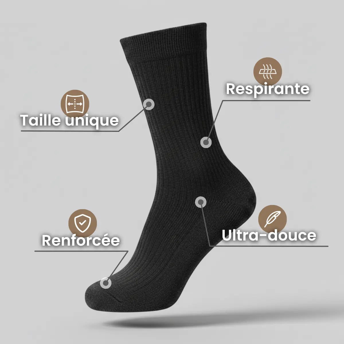 Pack de 3 paires - Chaussettes AeroSensa™