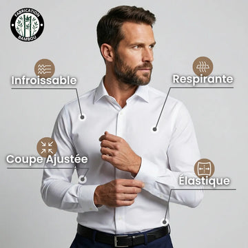Chemise Infroissable à Coupe Ajustée