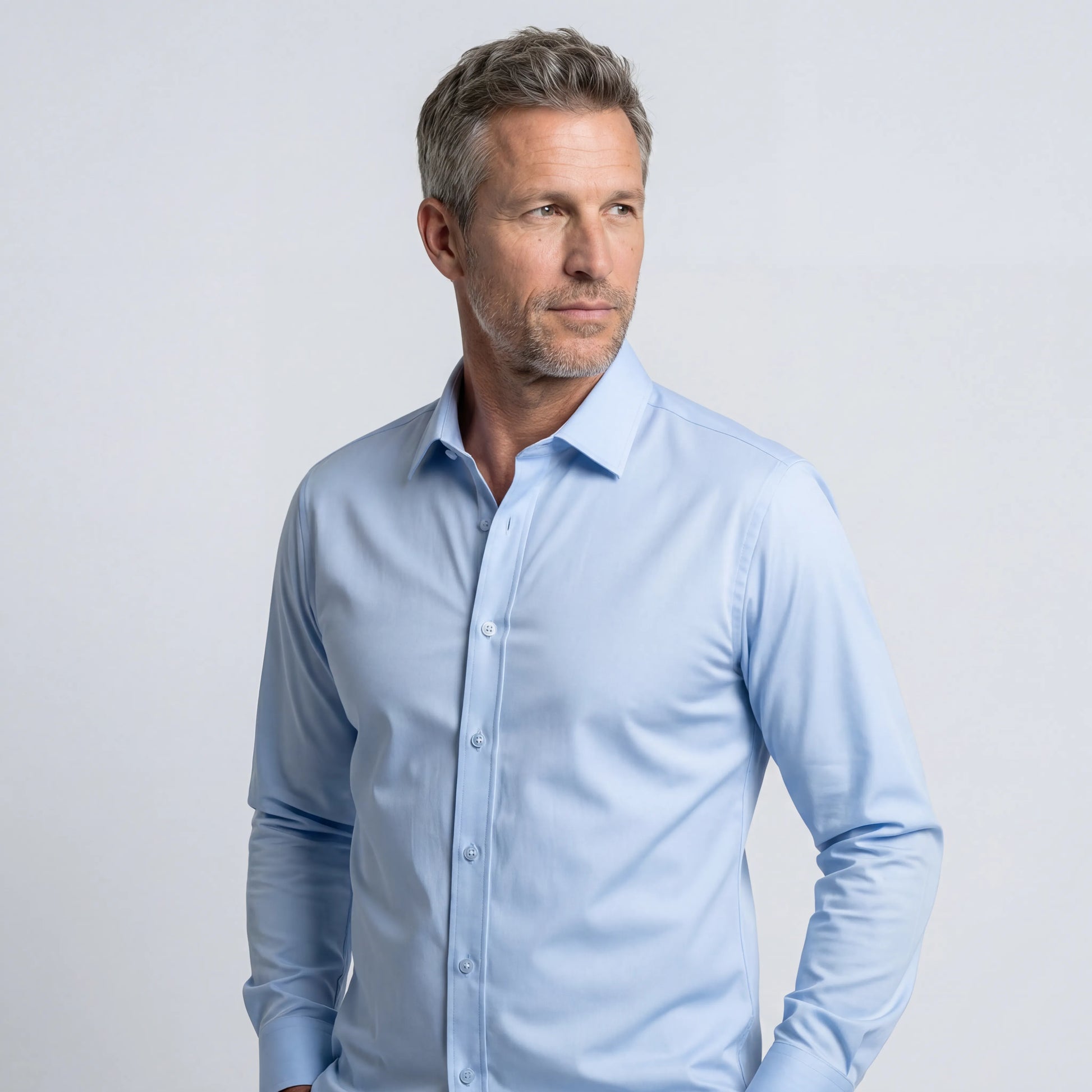 Chemise Infroissable à Coupe Ajustée