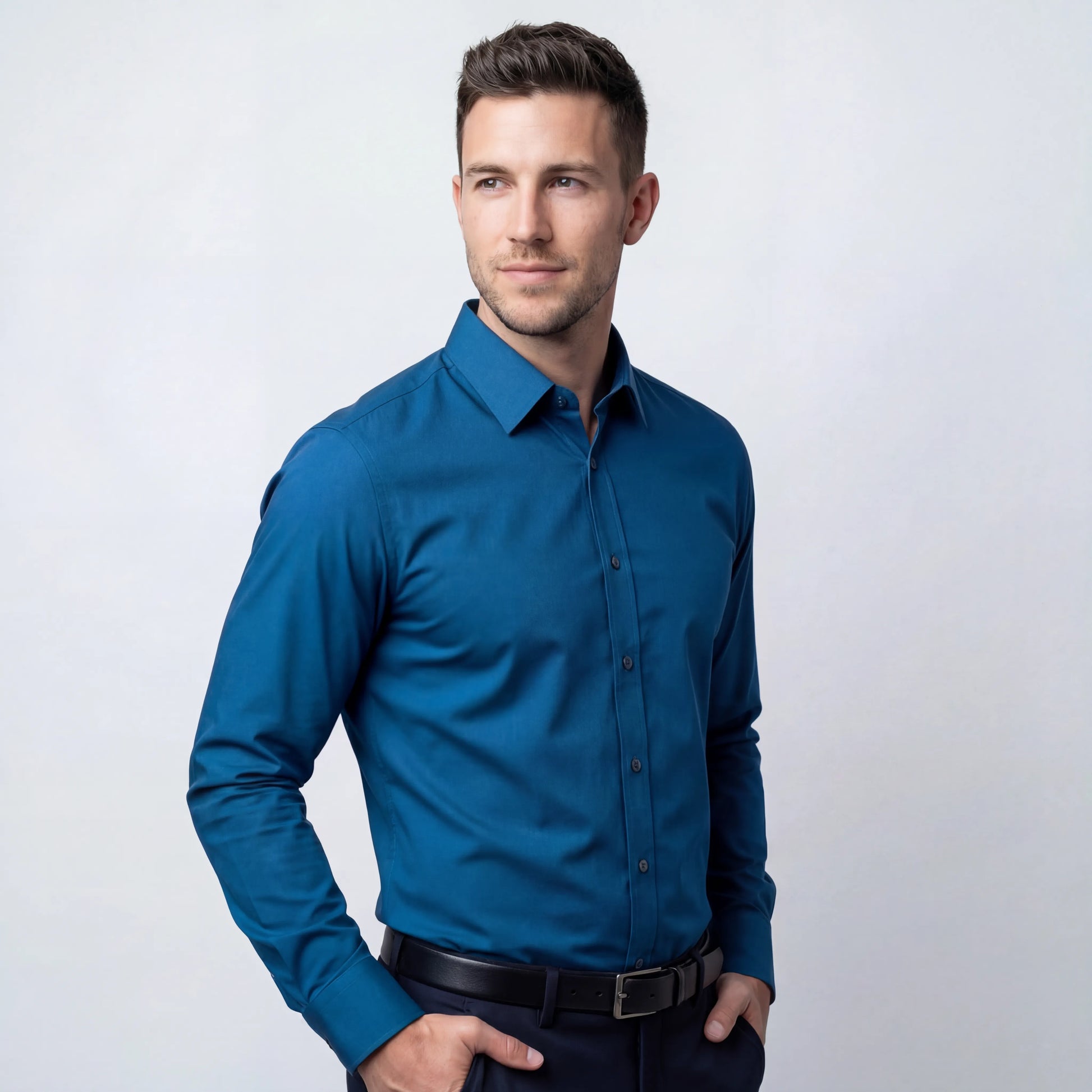 Chemise Infroissable à Coupe Ajustée