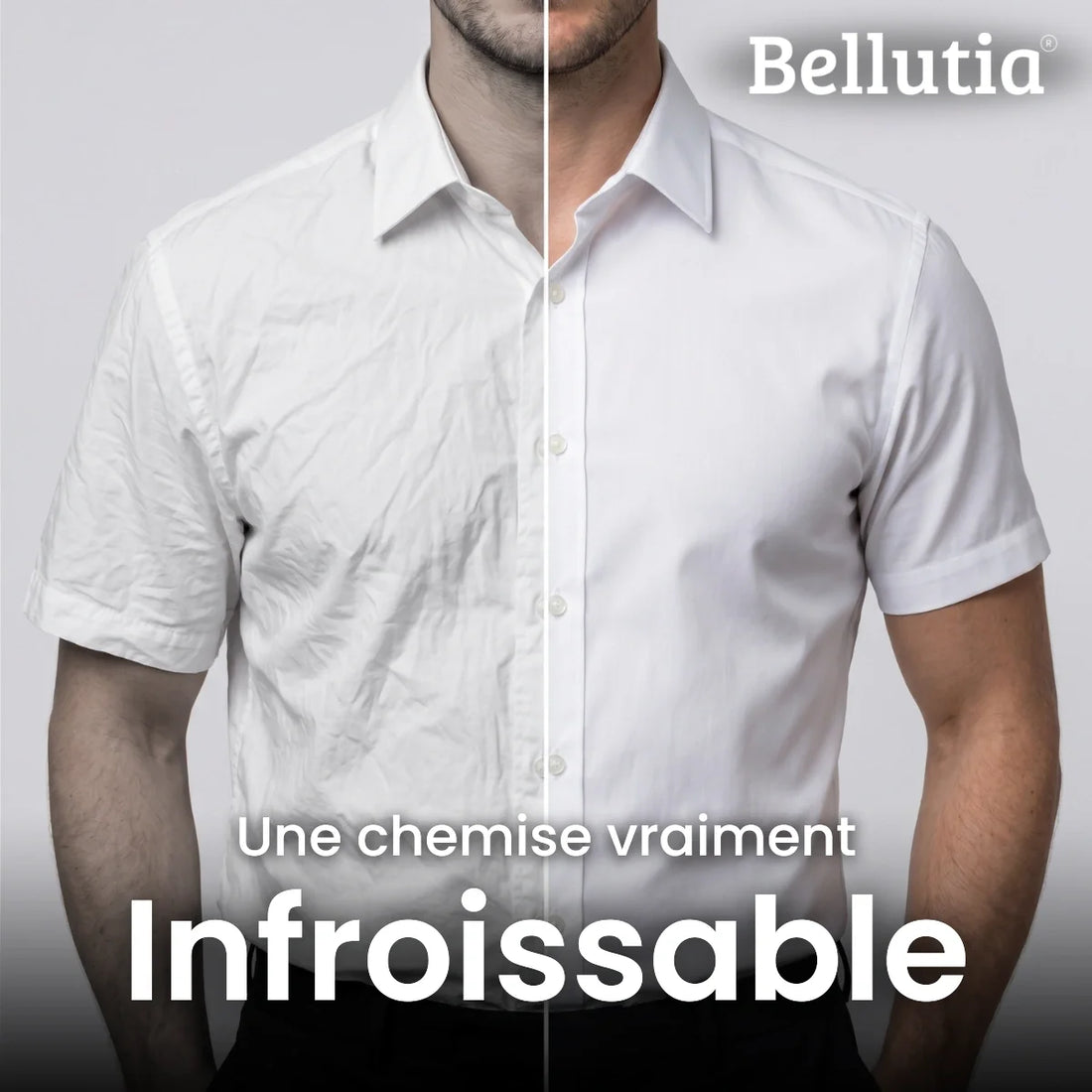 Chemise Ajustée à Manches Courtes