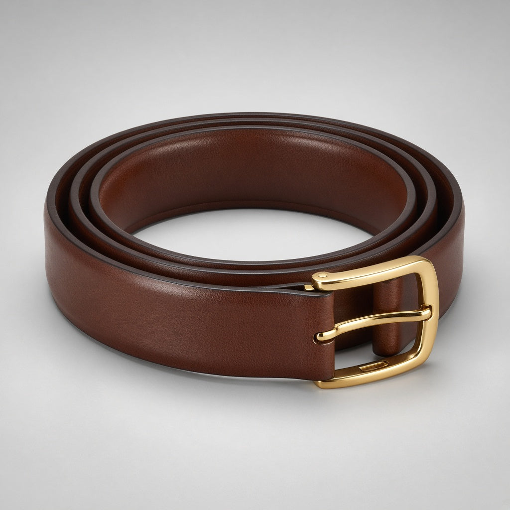 Ratchet dress belt in black, coiled, silver buckle