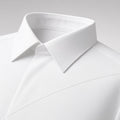 Collar and stitch detail on the wrinkle-free fitted dress shirt
