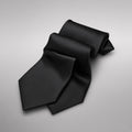 Black necktie, silk-look